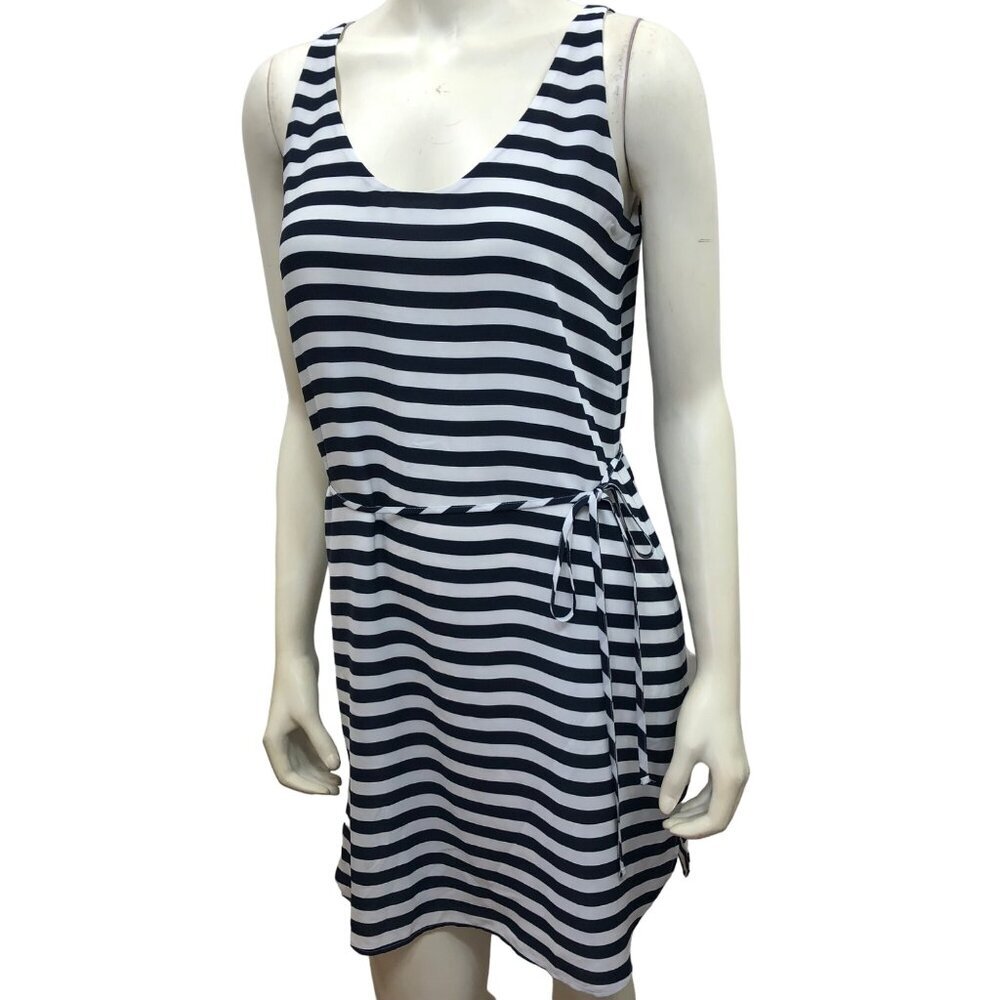 LOFT SLEEVELESS STRIPED SHIFT DRESS SIZE SM PETβ